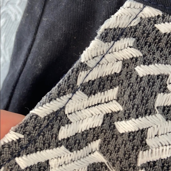 2/$20 Embroidered black and white shorts - Picture 2 of 5